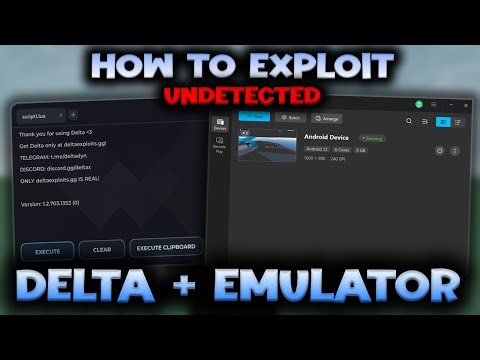 How to Exploit on ROBLOX w/ Delta on Emulator - ROBLOX EXPLOITING