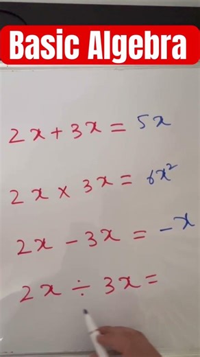 Basic Algebra | #maths #mathtricks #viral #mathematics #education #study #easylearning #education
