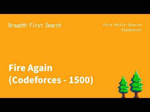 5. The Multi-Source BFS Paradigm | Simultaneous Wave (Codeforces Fire Again)
