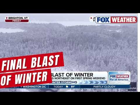 Winter Delivers Final Punch To Northeast With Snow