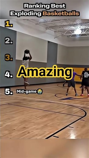 Ranking the best exploding basketballs 🏀🔥 | #shorts #ranking