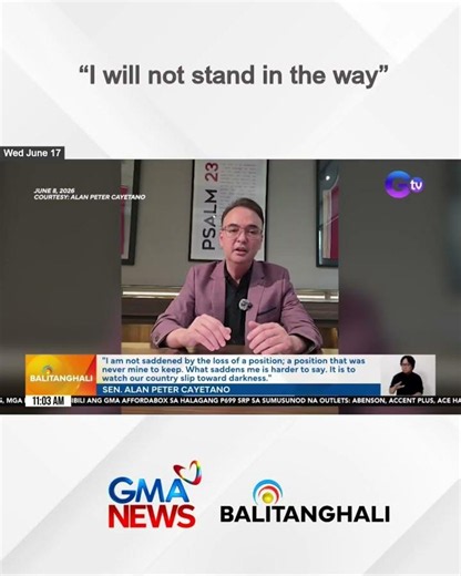 “I will not stand in the way” | Balitanghali