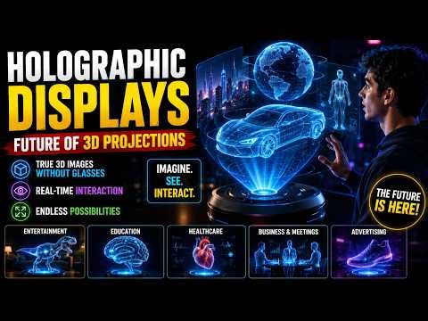 Holographic Displays Explained | Future of 3D Projections 🚀 | 3D DECODE