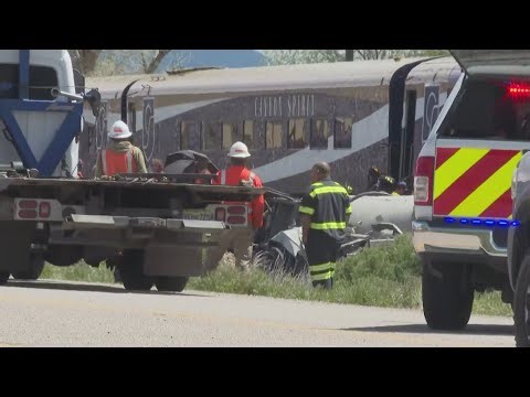 Passenger train derailed after hitting tanker truck
