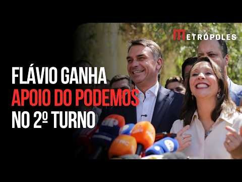 Podemos anuncia apoio a Flávio Bolsonaro
