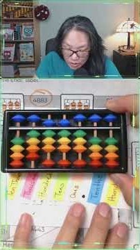 Dots are labels on the abacus