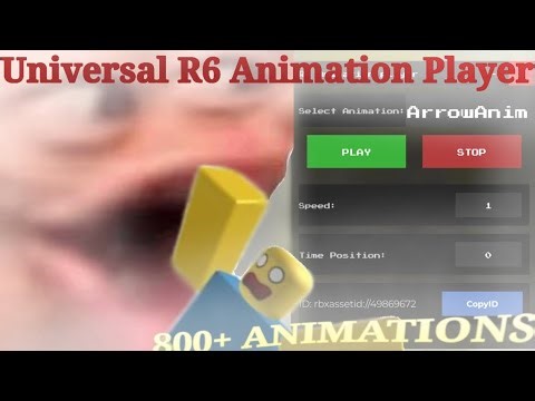 FE R6 Animation player [800 ANIMATIONS EDITION] • Roblox Universal Script