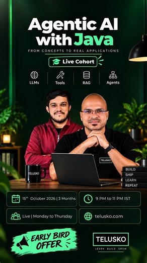 Agentic AI with Java : Live Cohort