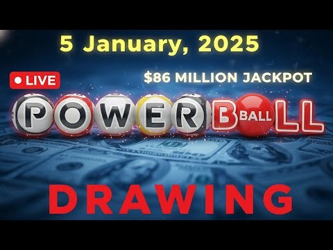 Powerball Live Drawing Results 5 January 2026 | Powerball Drawing Live Today