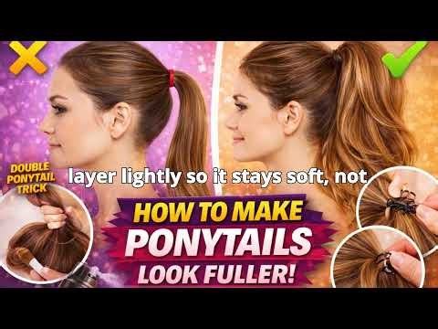 How to Make Ponytails Look Fuller