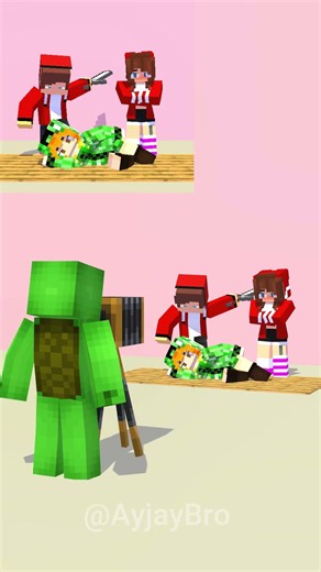 JJ's Incredible Skills (Creeper) 😱🥵 - MAIZEN Minecraft Animation #shorts #minecraftanimation #maizen