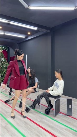 Kid models pose with horse-hoof clogs and chairs. #bybacademy #thanhhuyennguyen #5g #daotaonguoimau