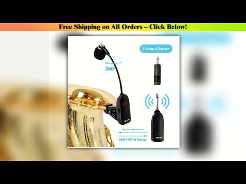 Wireless Microphone Professional Musical Instrument Pickup Amplifier Condenser Mic Receiver