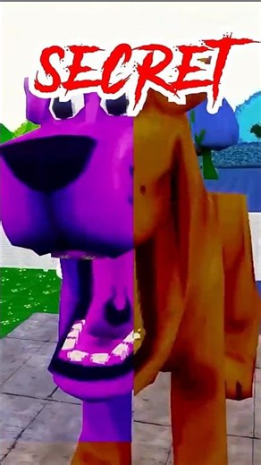 The DISTURBING Secret Of Pepper The Giant Purple Dog #shorts