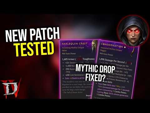 Diablo 4 - I TESTED THE NEW MYTHIC PATCH