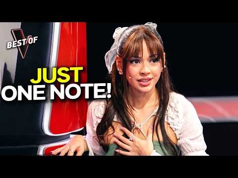 ONE NOTE... And Every Coach Simply HAD No Words on The Voice | Top 5