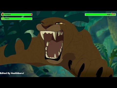 Simba vs. Nala with healthbars