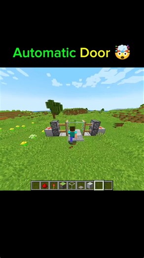 Automatic Door 🚪⚡ | Smart Redstone Build in Minecraft #minecraft
