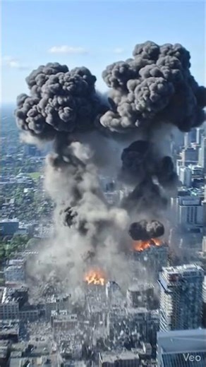 EL DÍA QUE EL CIELO SE ROMPIÓ: Imágenes filtradas de la invasión 👽🏙️ #explotion #alien #viralvideo