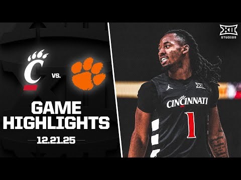 Cincinnati vs. Clemson Game Highlights | 2025-26 Big 12 Men’s Basketball