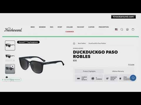 Anti-AI sunglasses from DuckDuckGo and Knockaround sell out after viral campaign