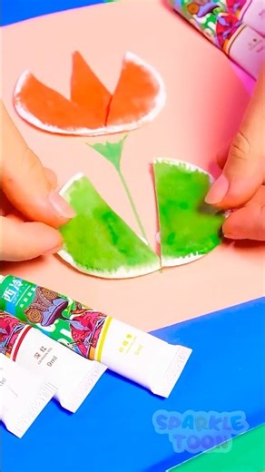 🌸 Paper Art Fun! Turn Dirty Sheets into a Cute Bouquet! ✨ #CreativePlay #Kids