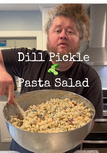 Another Request for my Dill Pickle Pasta Salad!!! This is the best stuff! #stayathomedad #pastasalad #dillpicklepastasalad #parents #sahd