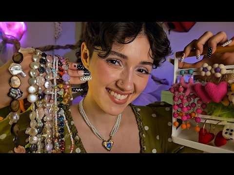 ASMR Jewelry Collection Tour 💍 (whimsical, soft spoken, show and tell, earring collection)