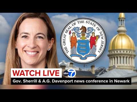 LIVE | NJ Gov. Mikie Sherrill and A.G. Jennifer Davenport hold news conference in Newark