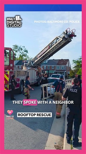 Hero officer performs 'ruff' rooftop rescue