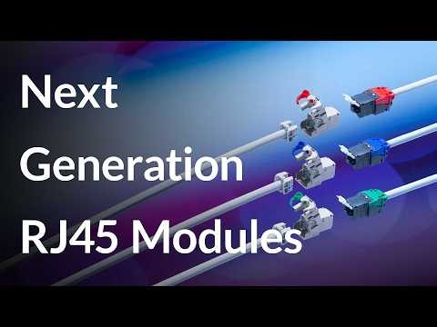 Simply better connected. With the Next Generation RJ45 Modules by R&M.
