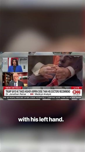 CNN medical analyst dismisses Trump's daily aspirin routine: 'Makes no sense' #shorts