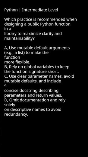Best Way to Design a Function in Python for Readability #CodeQualityMatters #ClearFunctions #Documen