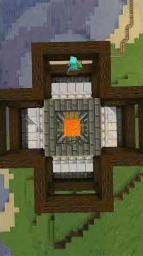 Building an automatic iron farm in my minecraft hardcore world!