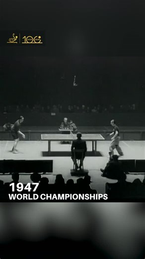 International Table Tennis Federation on Instagram: "Before speed, spin, and global arenas, there was this.⁠ ⁠ 1947 World Championships: Bohumil Vana vs Ferenc Sidó. The same game, but played a little differently.⁠ ⁠ In 1947, players competed with hardbats: simple wooden blades with short-pimpled rubber, where control, placement, and endurance mattered more than power.⁠ ⁠ As we celebrate 100 years of table tennis, this is where the story lives, in the rallies, the rhythm, and the roots of everyt