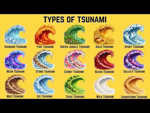 World’s Biggest Tsunami Ever Recorded 🌊 | All Types of Tsunami Explained (Fire, Ice, Galaxy & More!)