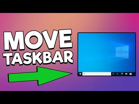 How to move Taskbar Top Left Right Bottom in Windows