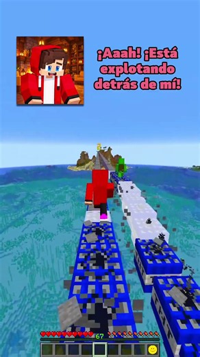 ¡Mikey y JJ en TNT Run! #minecraft
