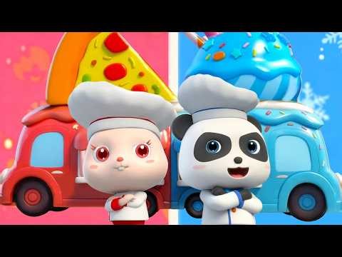 Hot VS Cold Challenge | Good Habits Song | Opposites Song | Kids Songs | BabyBus