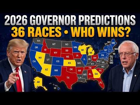 My NEW 2026 Governor Map Prediction! (October 2026)