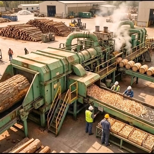 Inside the Oak Wood Sawmill Factory – How Wine Barrel & Matchsticks Are Made from Logs - Timber Time | Ahmad Ali