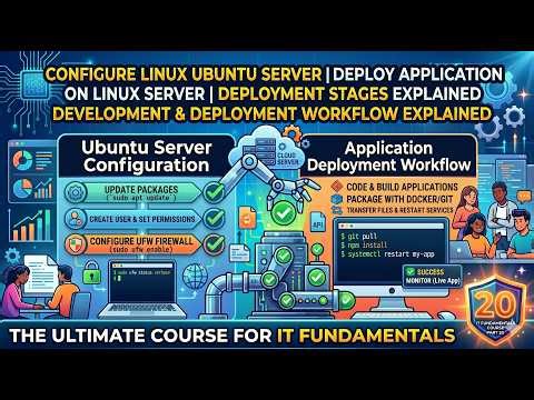 Configure Linux Ubuntu Server | Deploy Application on Linux Server | Course for IT Fundamentals