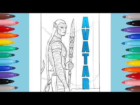 Avatar Jake Sully Coloring Pages | Avatar 💙