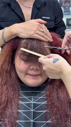 Getting bangs for the first time—and the result #hair #rickhairstudio #hairstyle