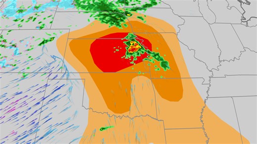 Severe weather outbreak likely to spawn giant hail, tornadoes in Plains, Midwest through Tuesday