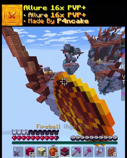 The best texture pack for bedwars and pvp - Allure 16x PVP #minecraft #minecraftshorts