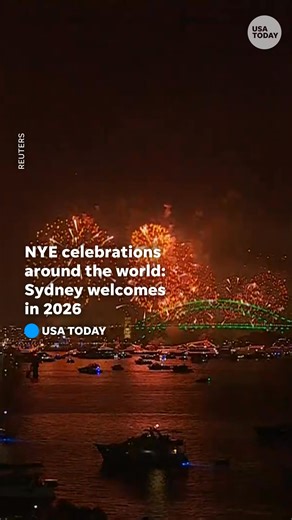 NYE celebrations kick off around the world: Sydney, Australia welcomed in 2026 with a large display of fireworks over their iconic harbor. | USA TODAY