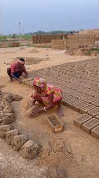 👷 Handmade Brick Making | Amazing Traditional Process from Mud to Brick#handmadebricks