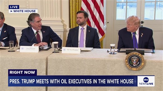 WATCH LIVE: President Trump meets with oil executives in the White House. https://abcnews.link/3WnP7cK | ABC News