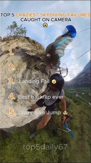Top 5 epic skydiving fails🪂🤯